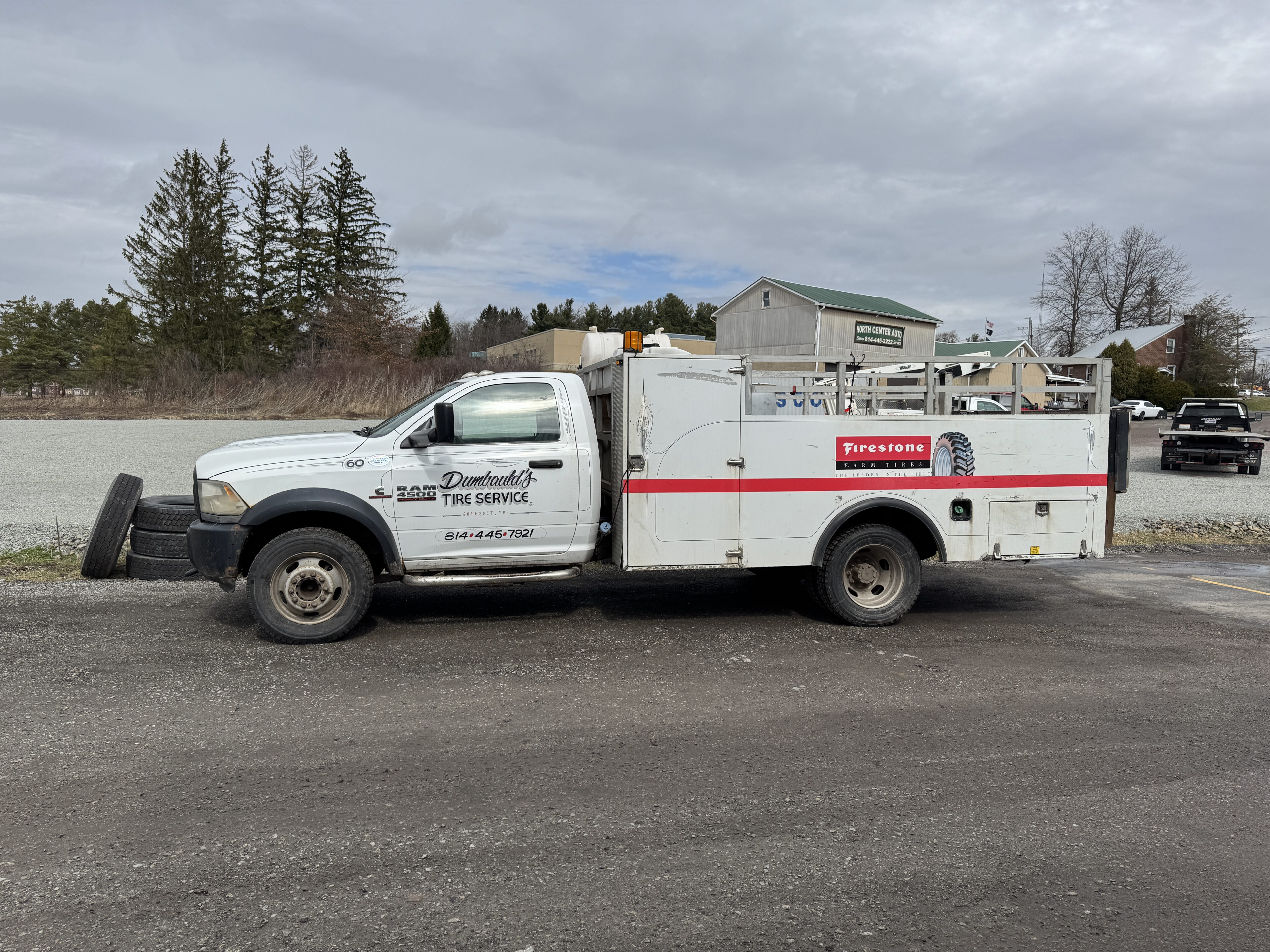 Dumbauld's tire service repair truck